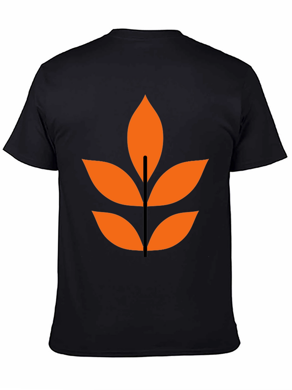 Abstract Leaf Graphic T-Shirt - Modern Design