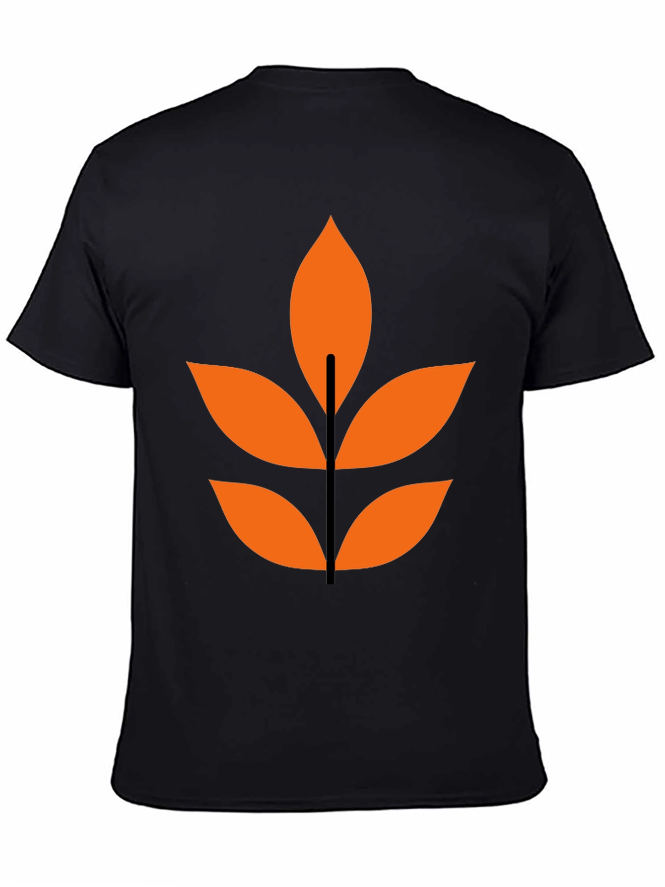 Abstract Leaf Graphic T-Shirt - Modern Design