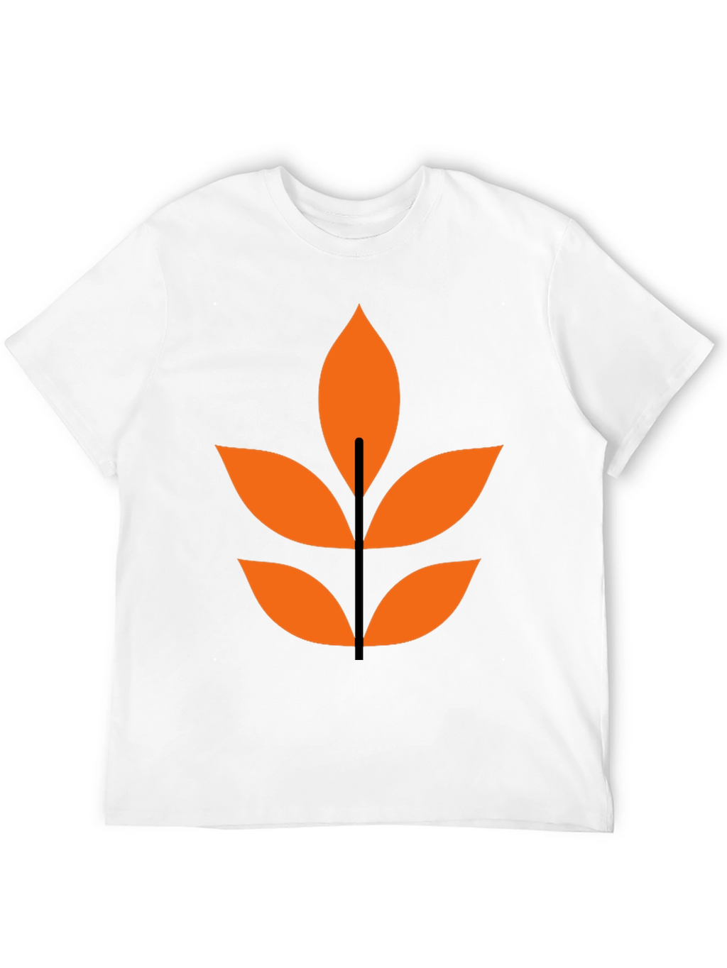 Abstract Leaf Graphic T-Shirt - Modern Design