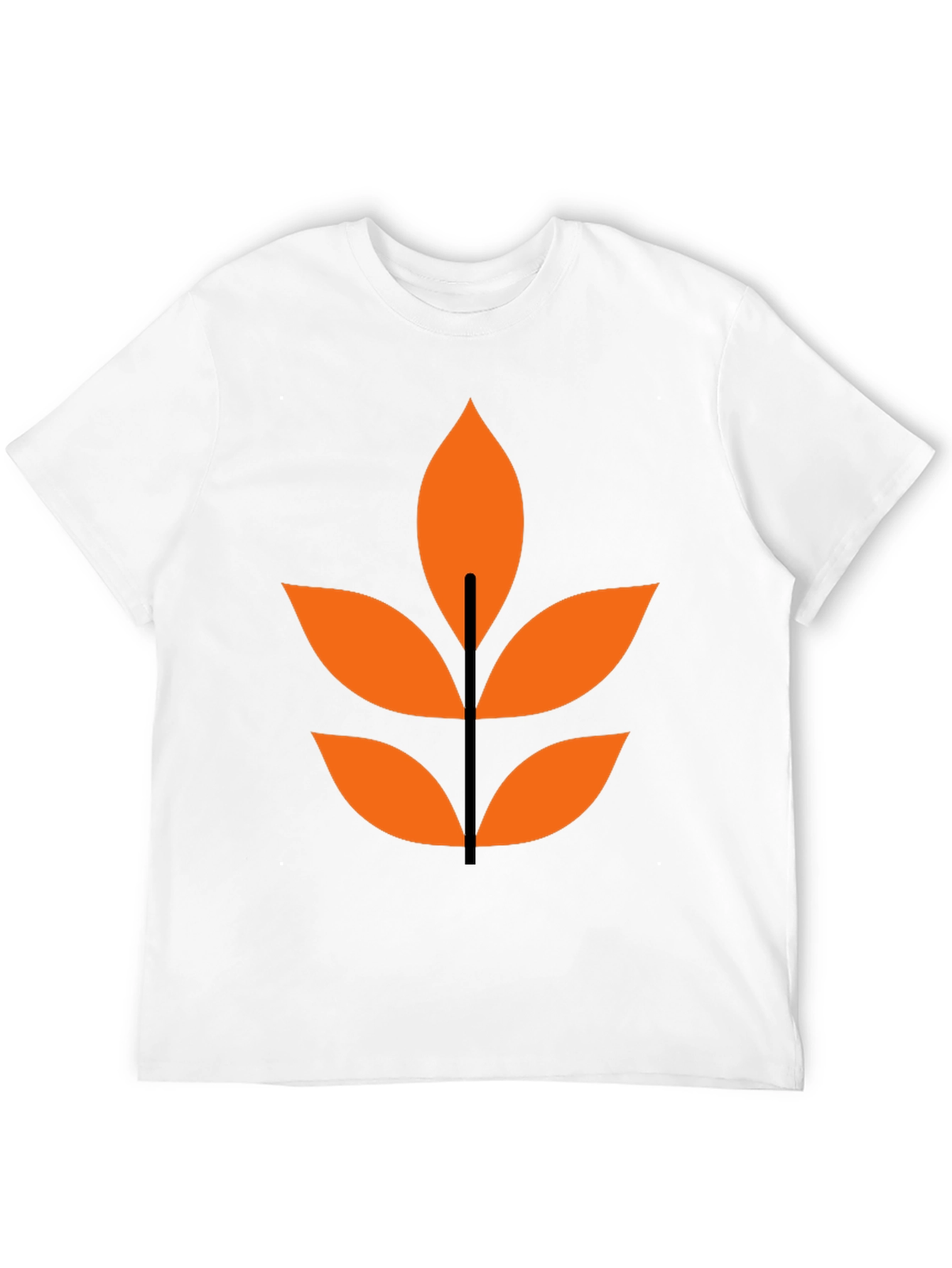 Abstract Leaf Graphic T-Shirt - Modern Design