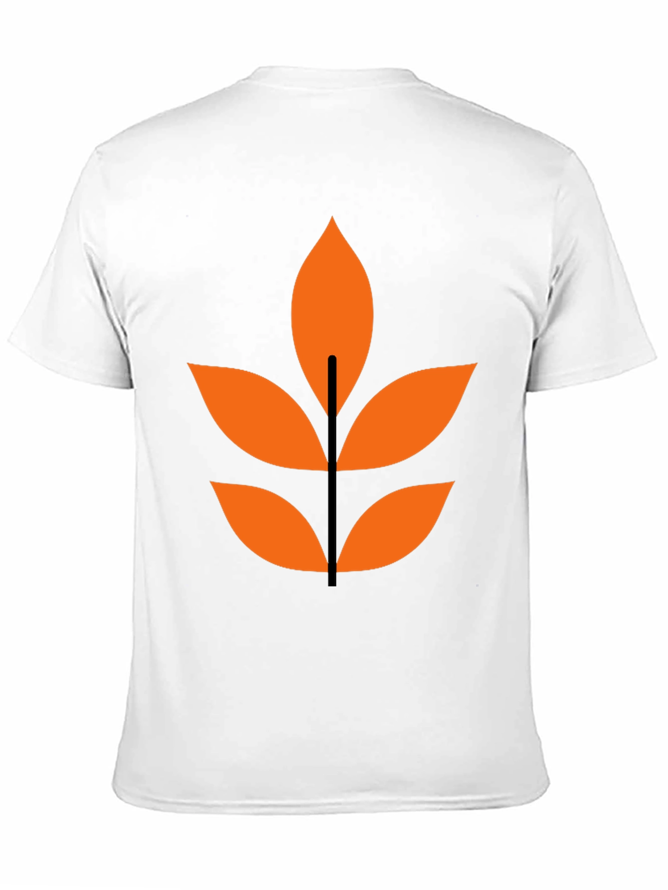 Abstract Leaf Graphic T-Shirt - Modern Design