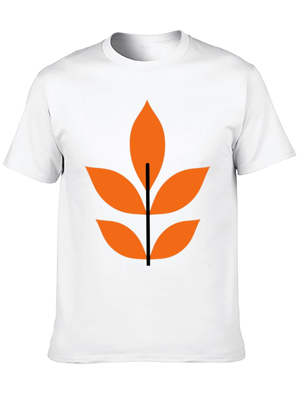 Abstract Leaf Graphic T-Shirt - Modern Design