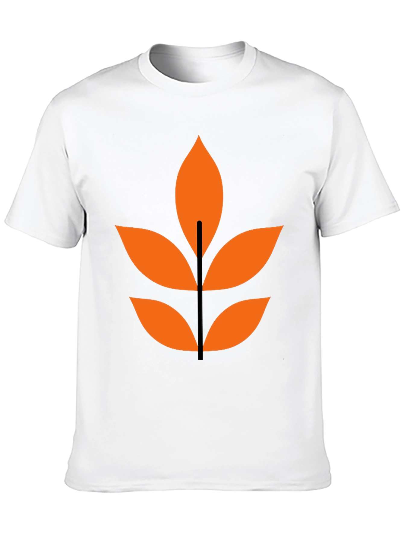 Abstract Leaf Graphic T-Shirt - Modern Design