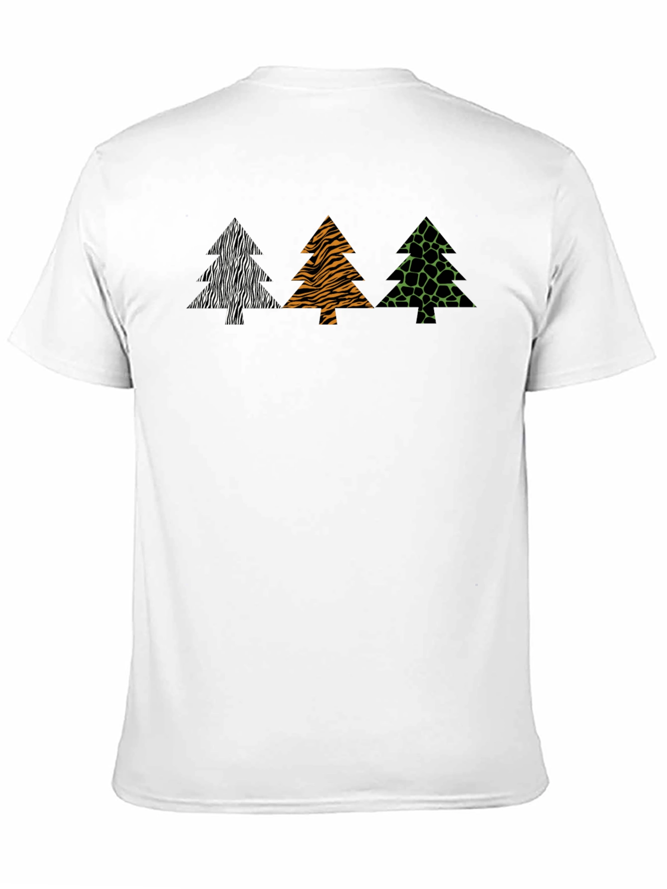 Animal Print Trees Graphic Tee - Stylish Comfort