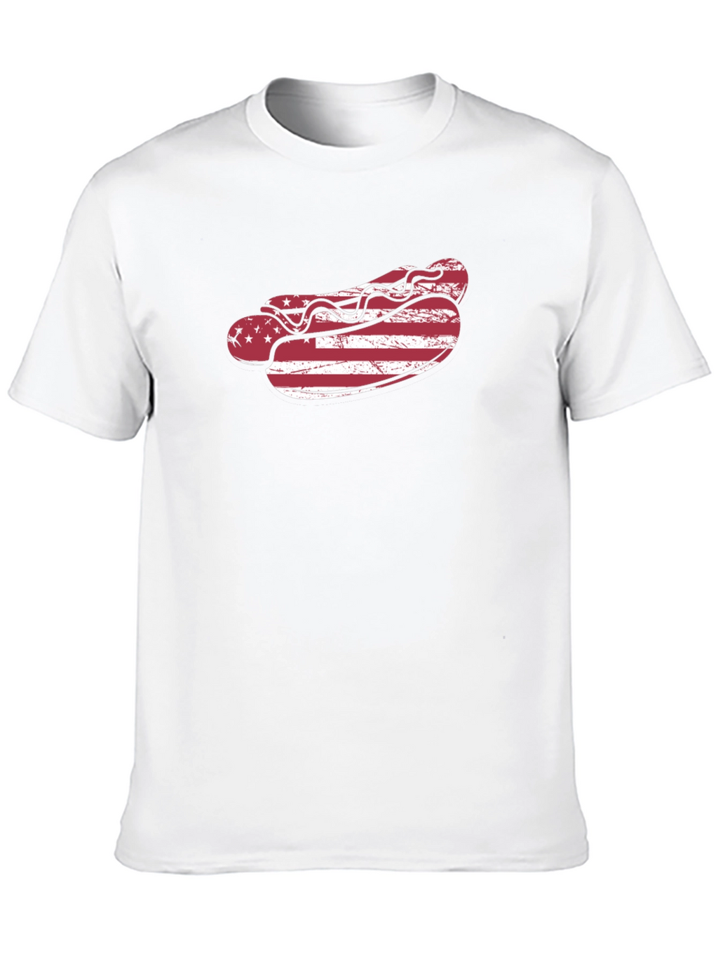 American Flag Hot Dog T-Shirt