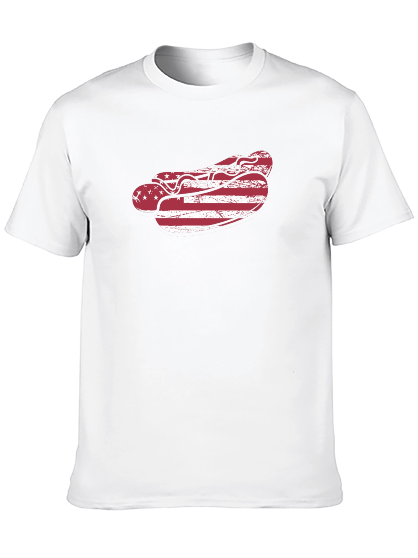 American Flag Hot Dog T-Shirt