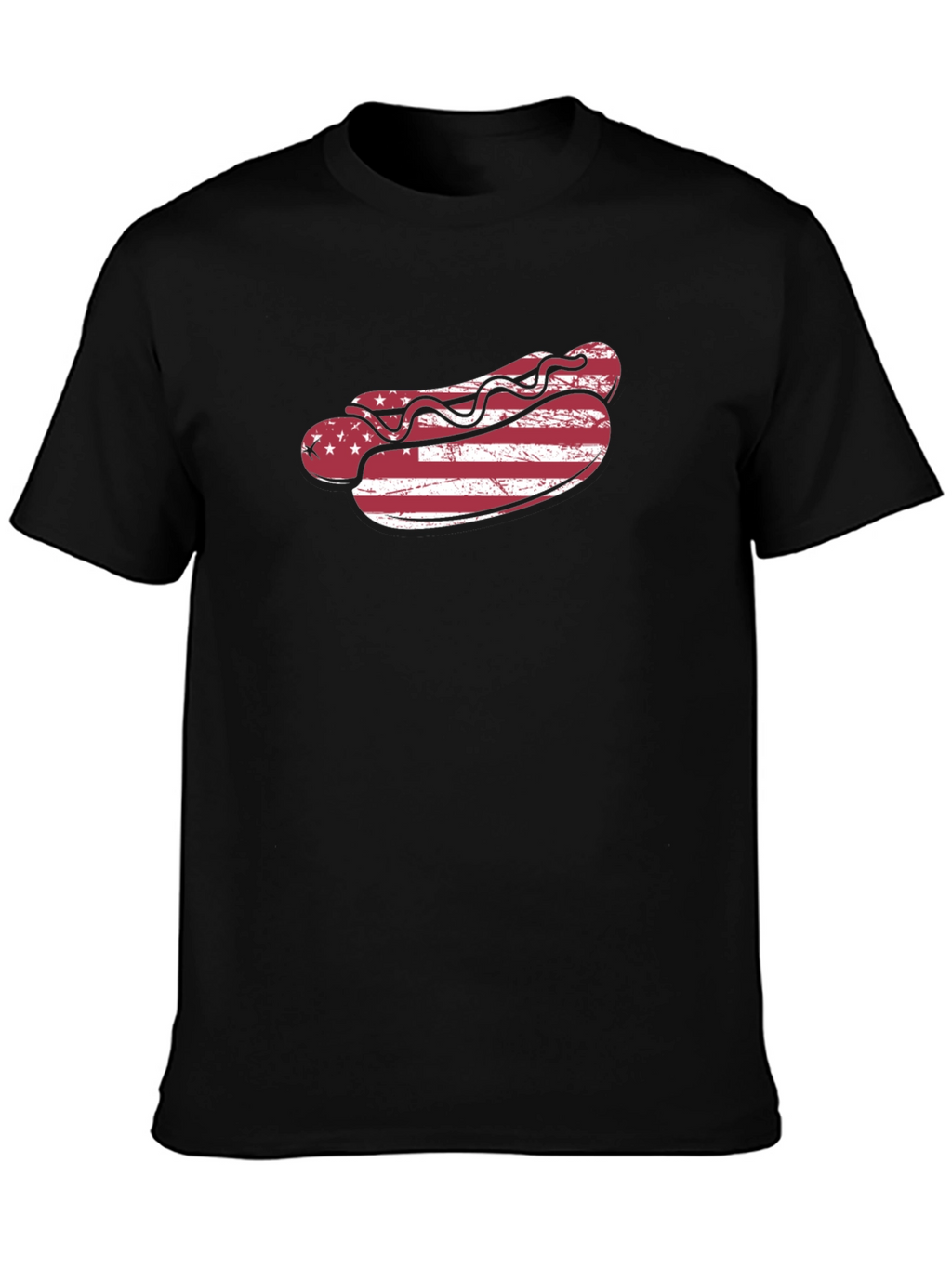 American Flag Hot Dog T-Shirt