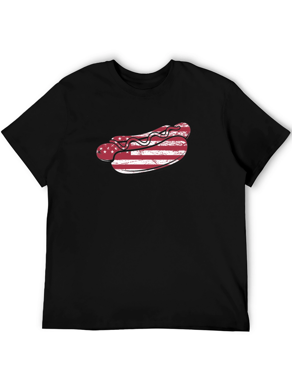 American Flag Hot Dog T-Shirt