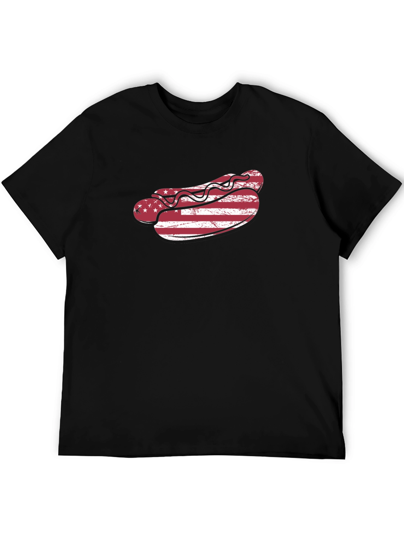 American Flag Hot Dog T-Shirt