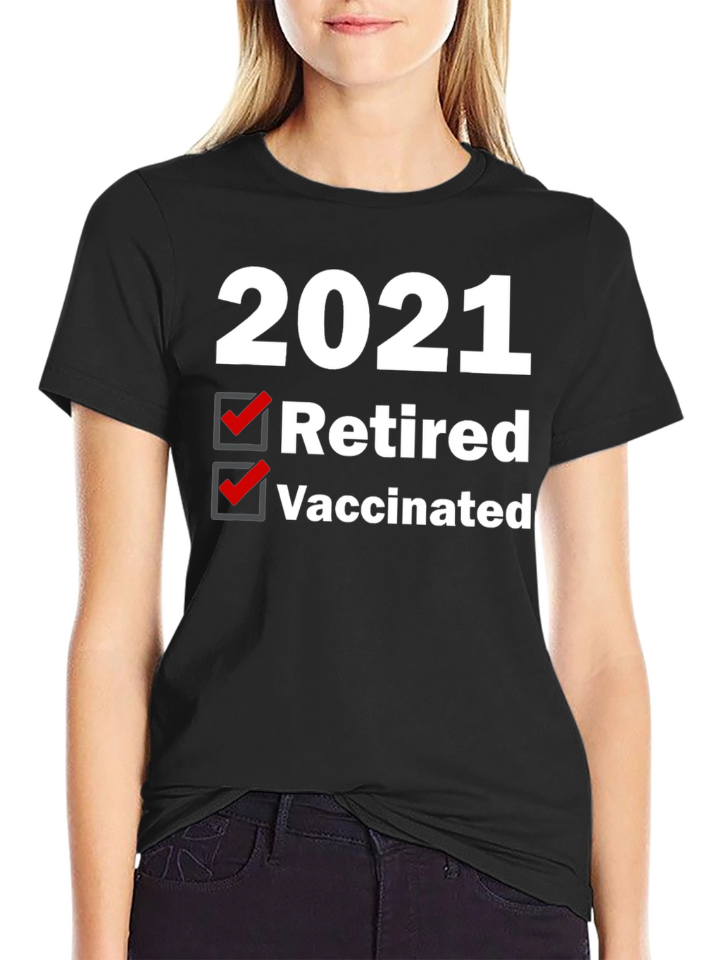 2021 Retired & Vaccinated Graphic Tee