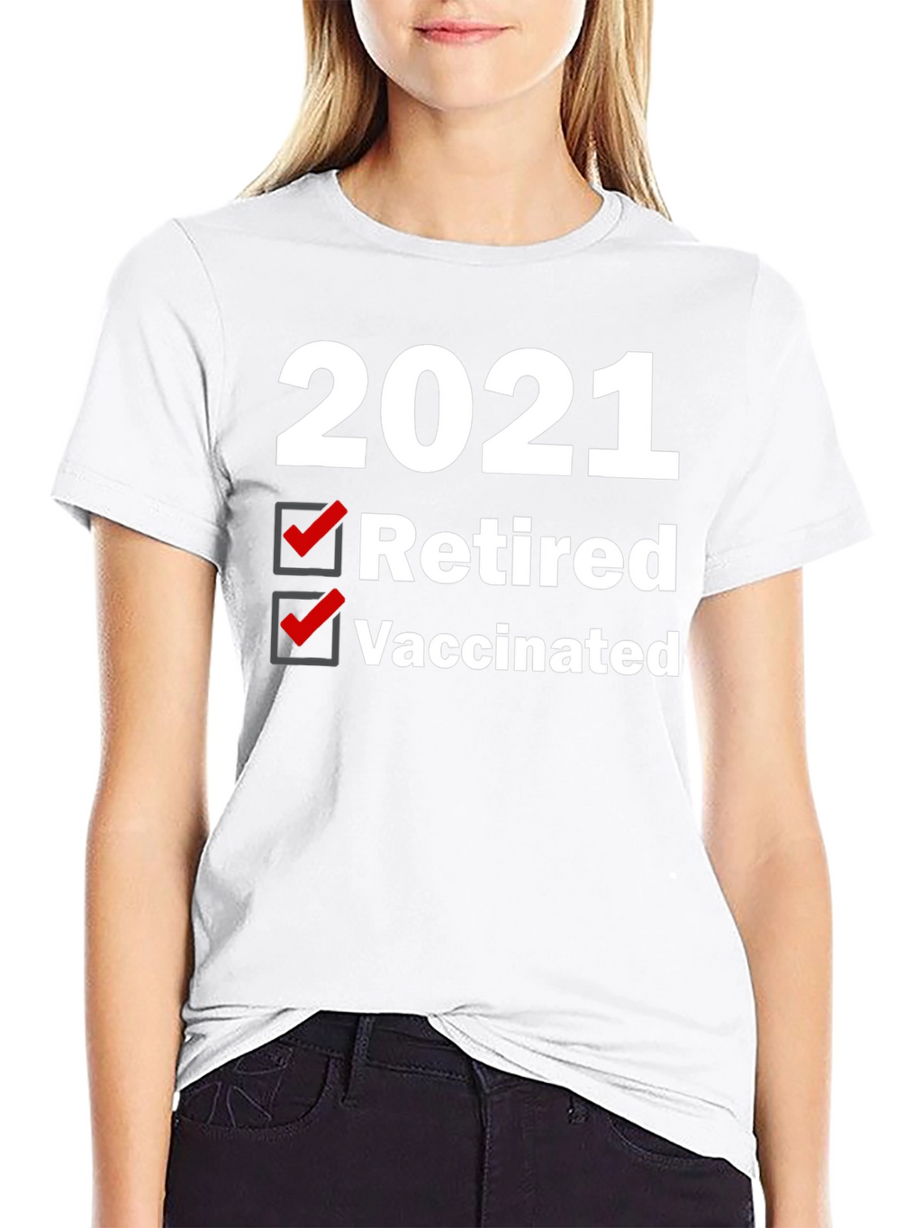 2021 Retired & Vaccinated Graphic Tee
