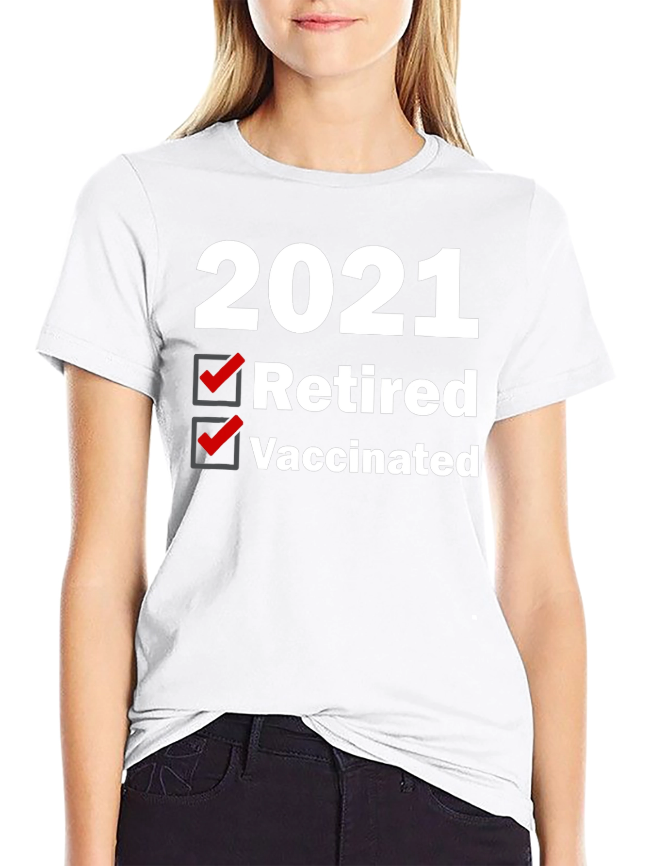 2021 Retired & Vaccinated Graphic Tee