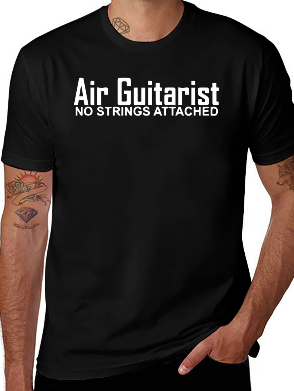 Air Guitarist - No Strings Attached T-Shirt