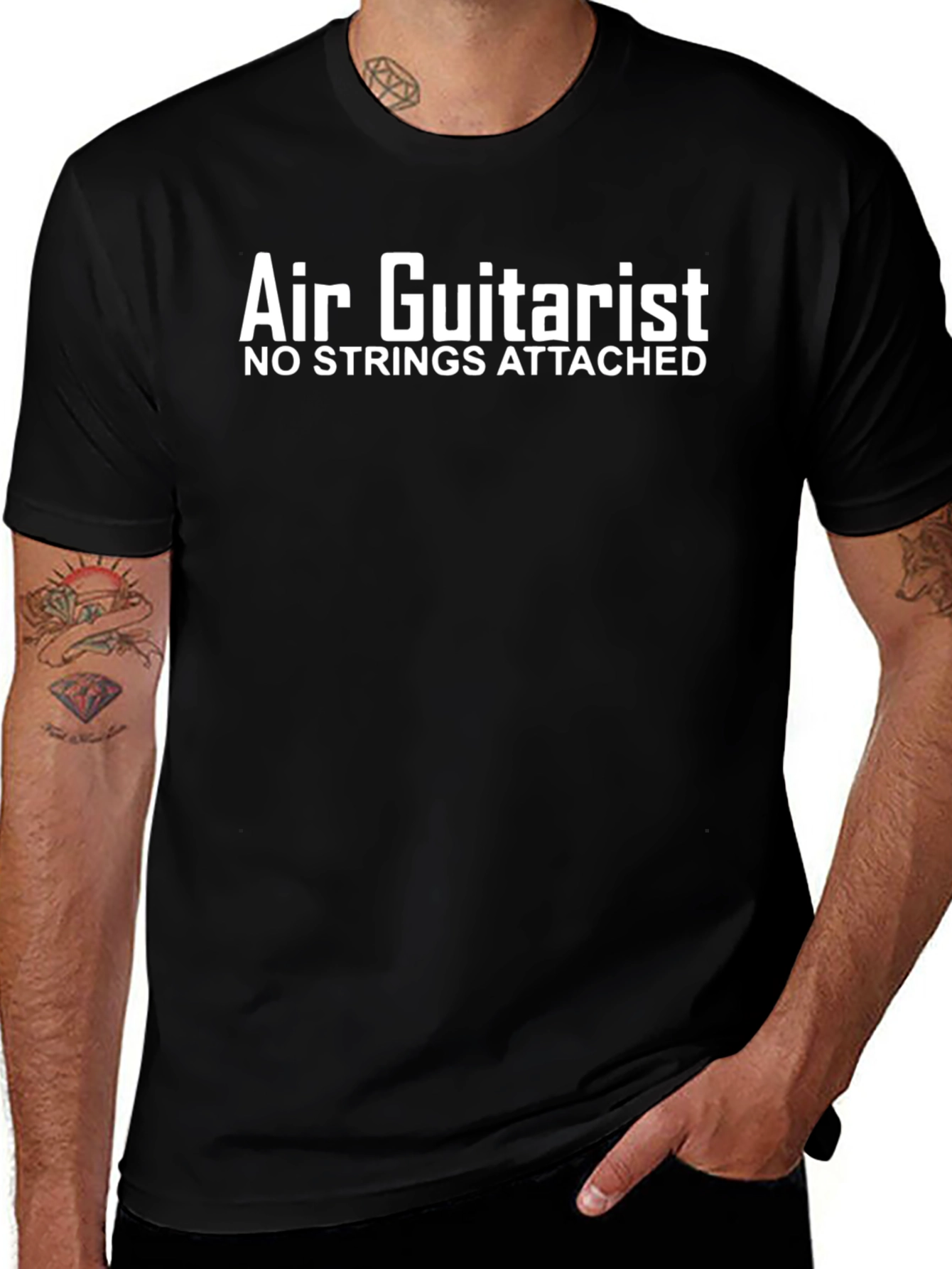 Air Guitarist - No Strings Attached T-Shirt