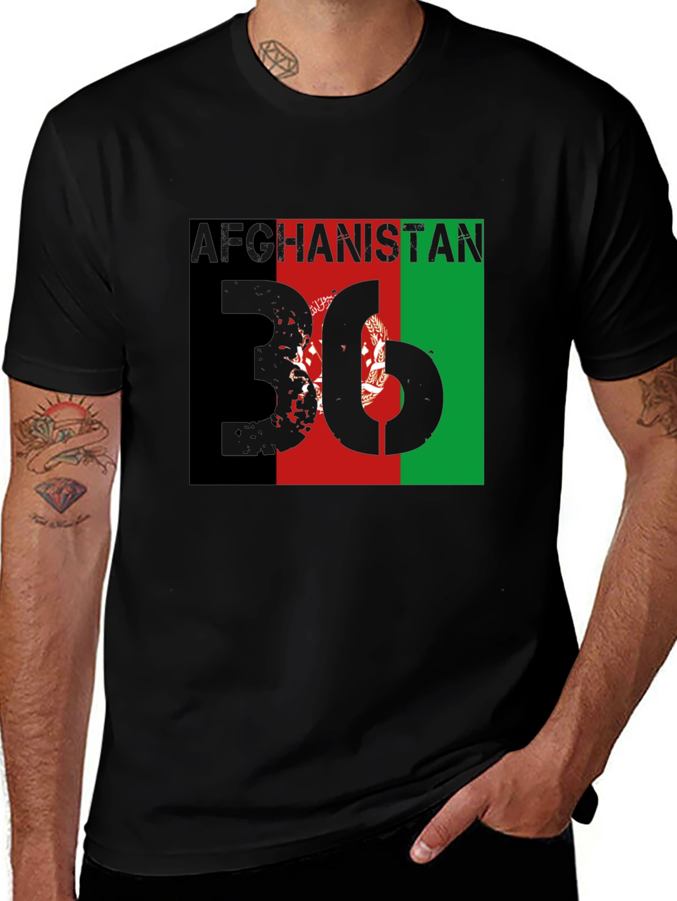 Afghanistan Flag T-Shirt - Patriotic Afghan Pride Tee
