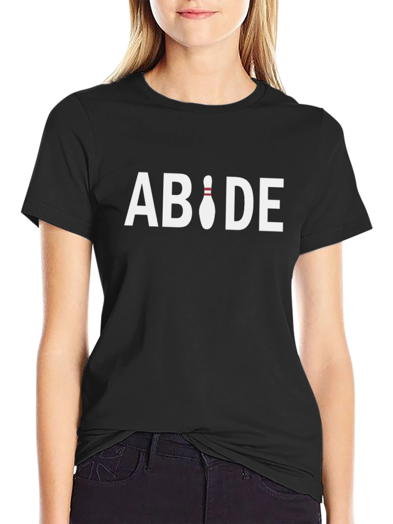 Abide Bowling Pin Graphic Tee - The Dude Inspired T-Shirt