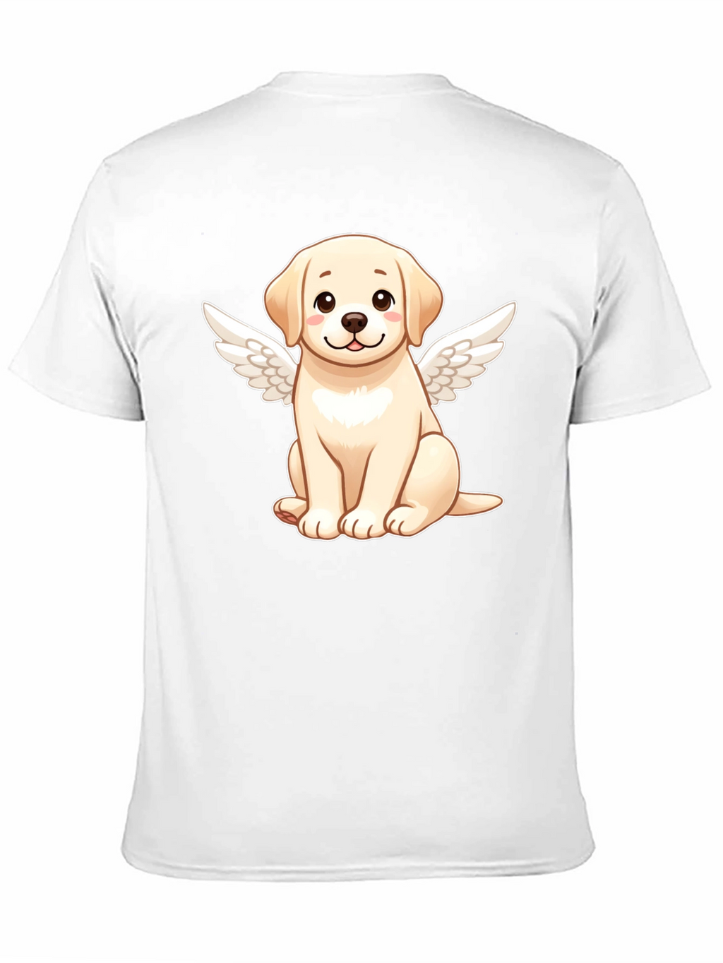 Angel Dog Graphic Black T-Shirt