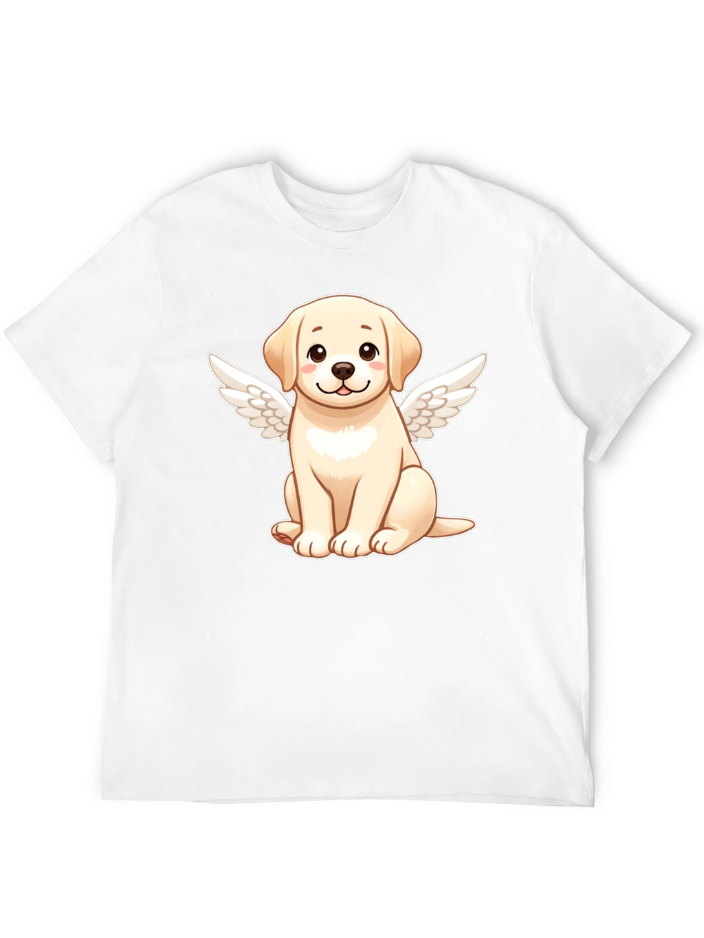 Angel Dog Graphic Black T-Shirt