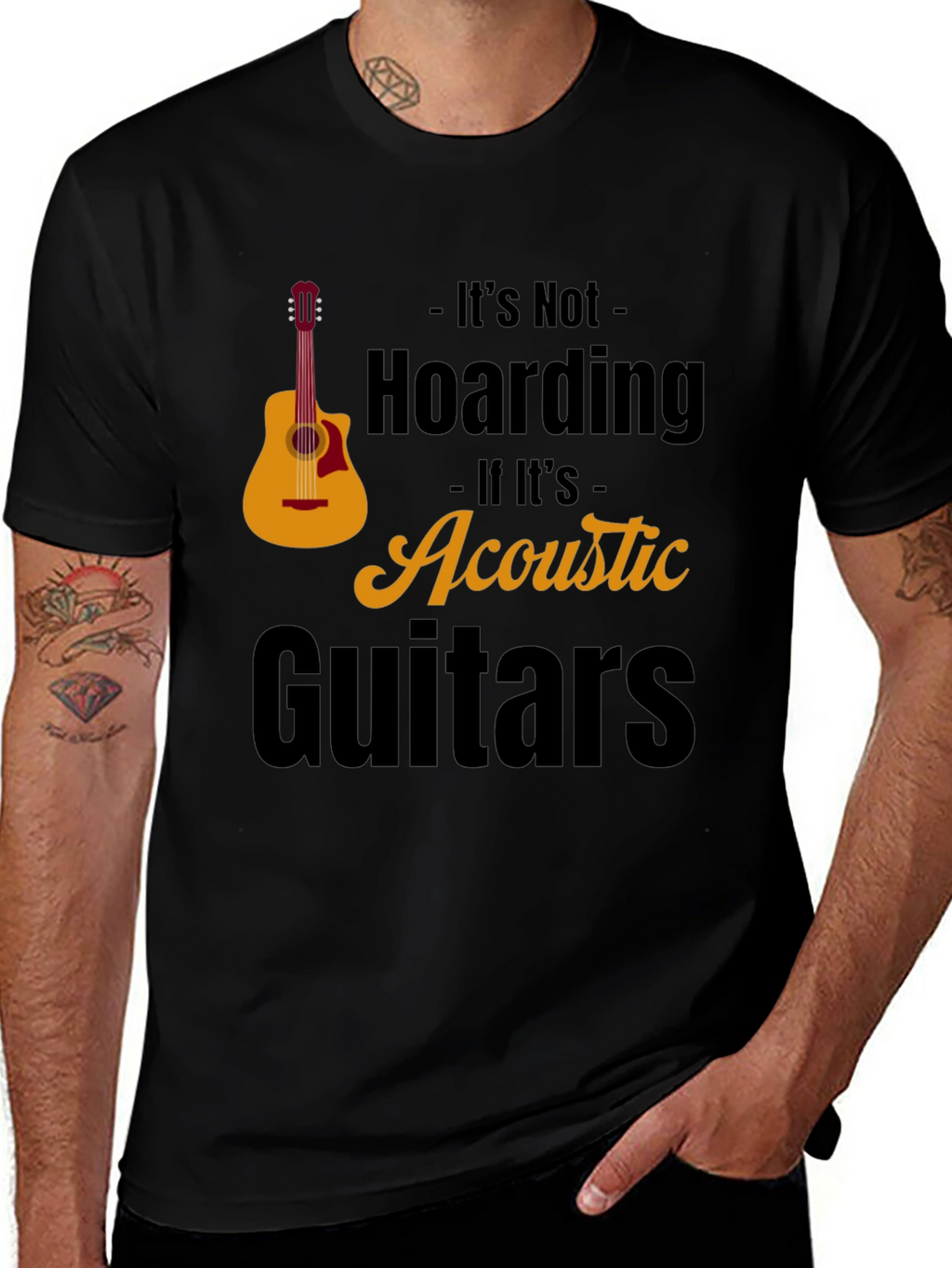 Acoustic Guitar Hoarding T-Shirt