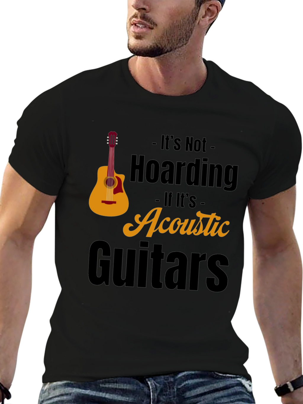 Acoustic Guitar Hoarding T-Shirt