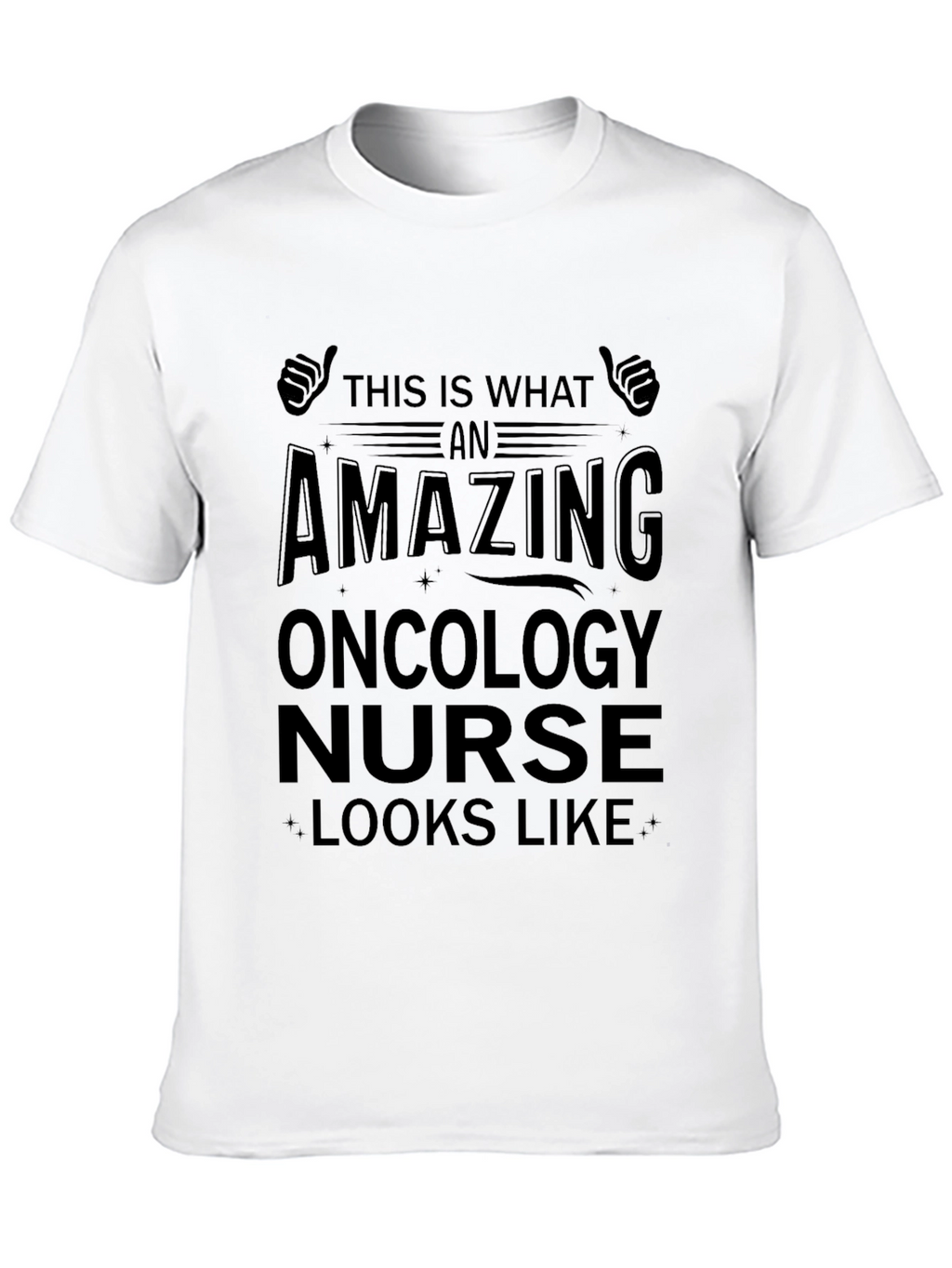 Amazing Oncology Nurse T-Shirt Black