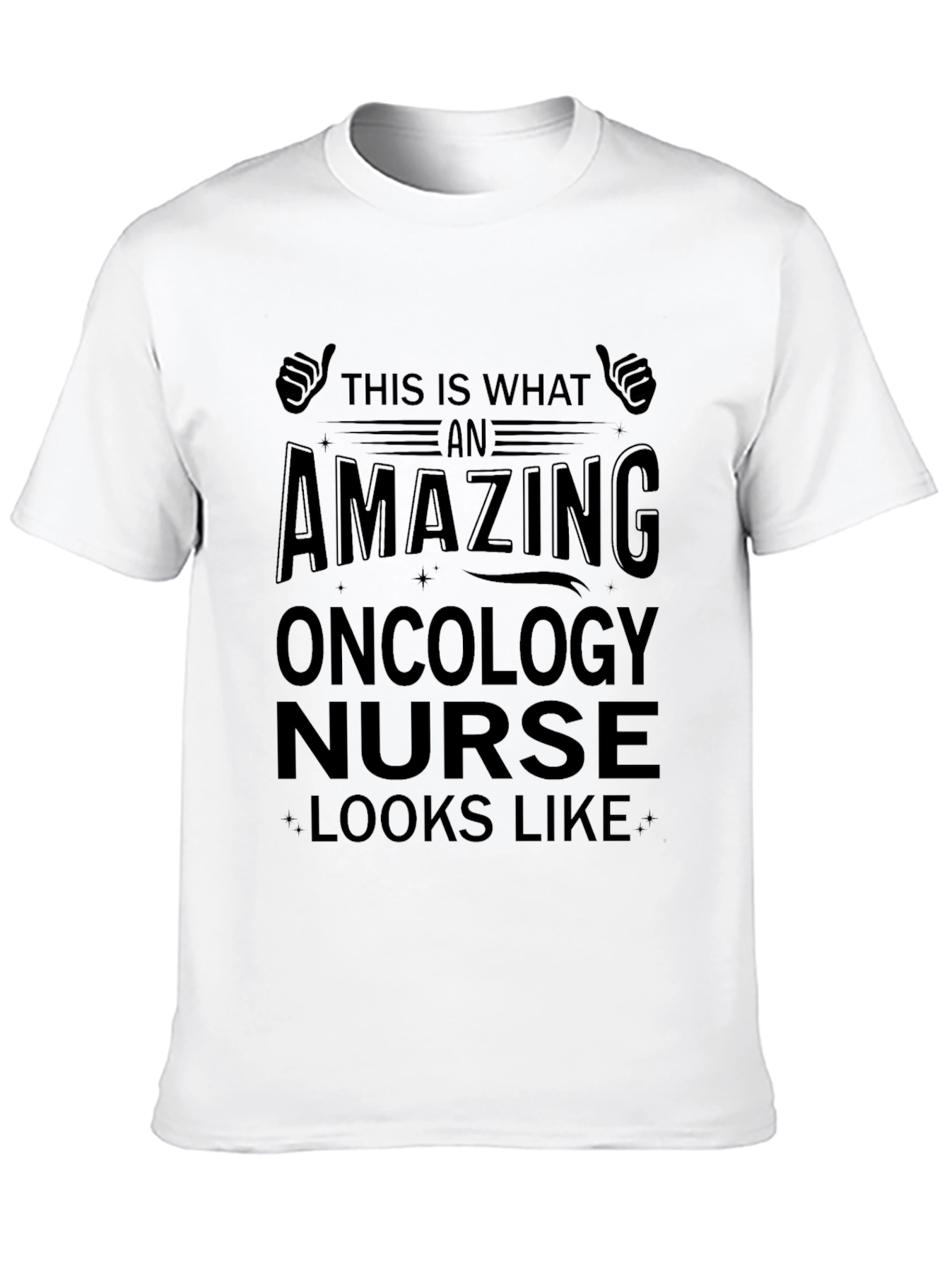 Amazing Oncology Nurse T-Shirt Black