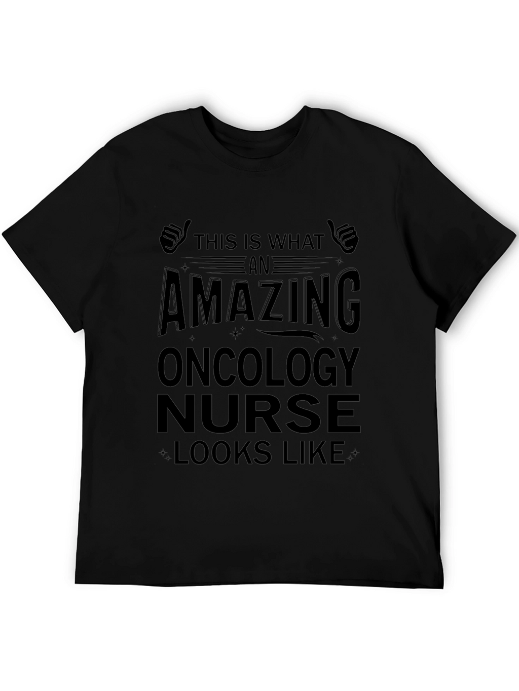 Amazing Oncology Nurse T-Shirt Black