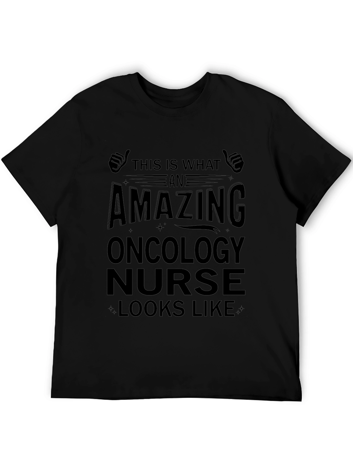 Amazing Oncology Nurse T-Shirt Black