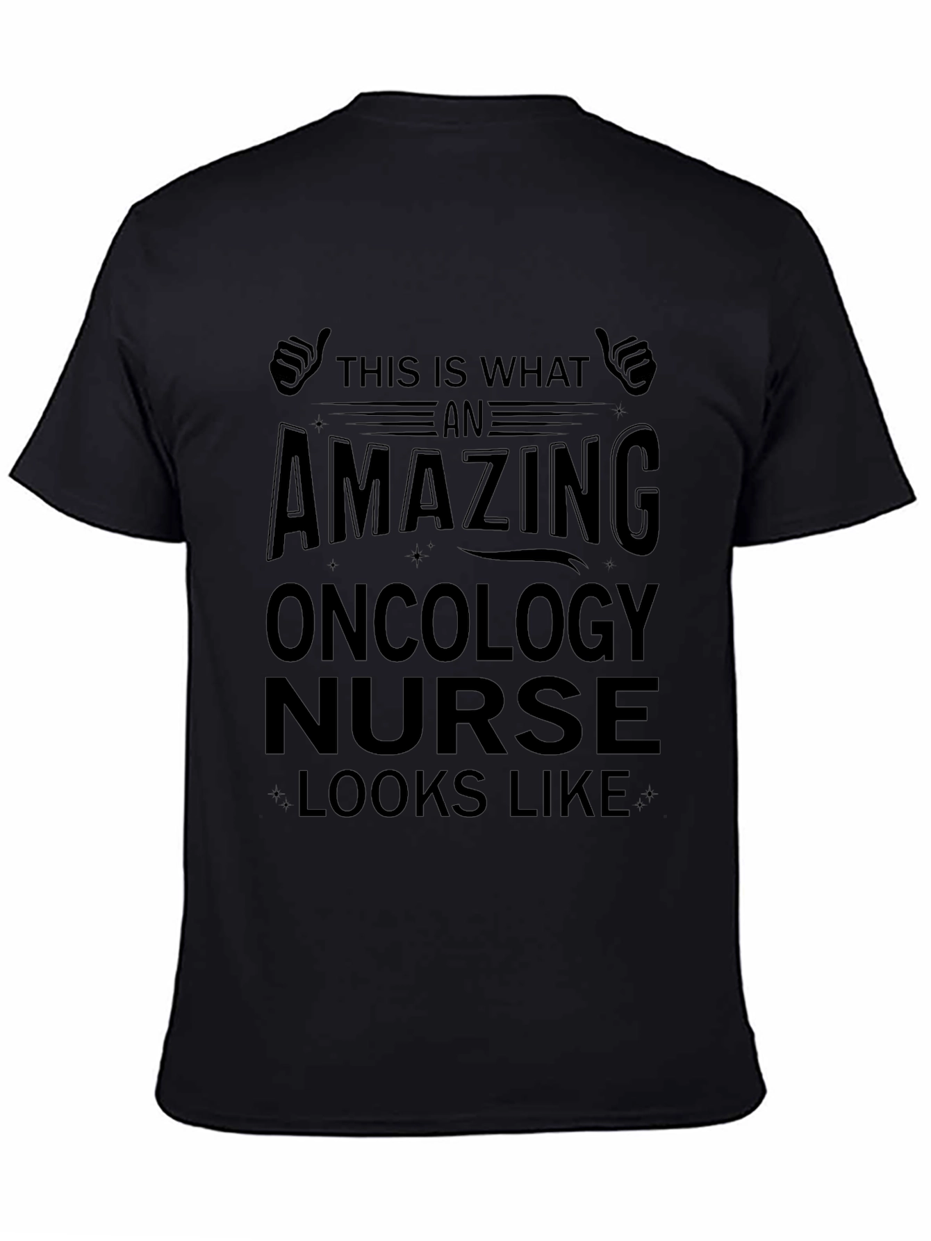Amazing Oncology Nurse T-Shirt Black