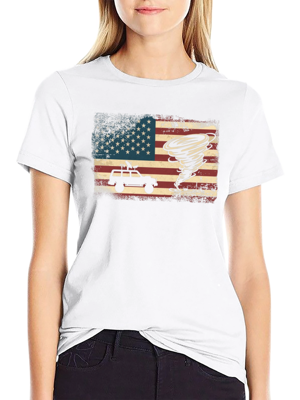American Flag Storm Chaser T-Shirt