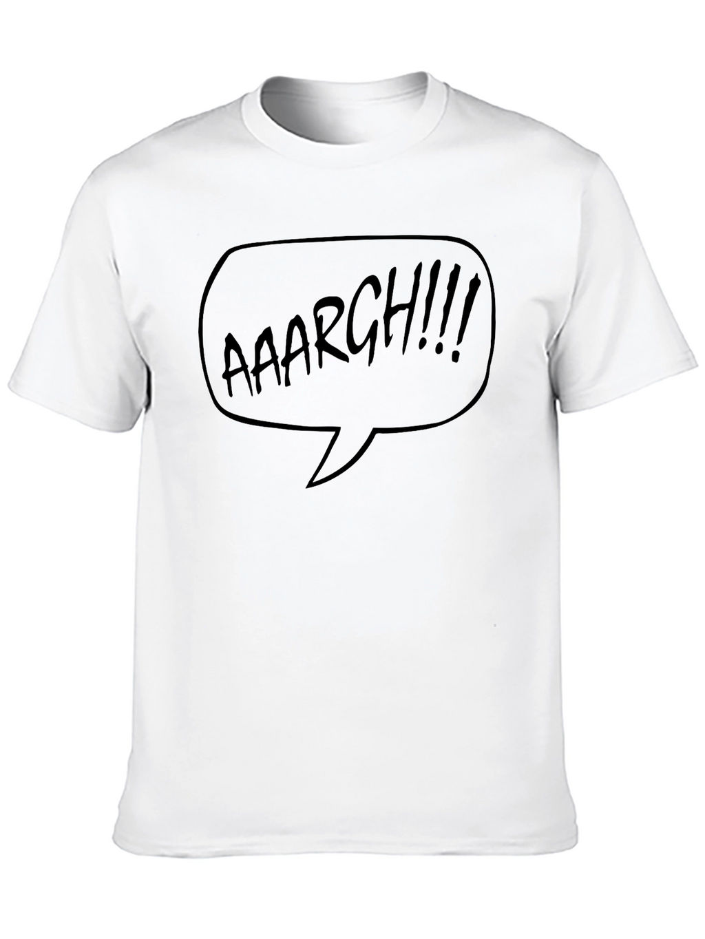 Aaaargh Comic Bubble T-Shirt - Black