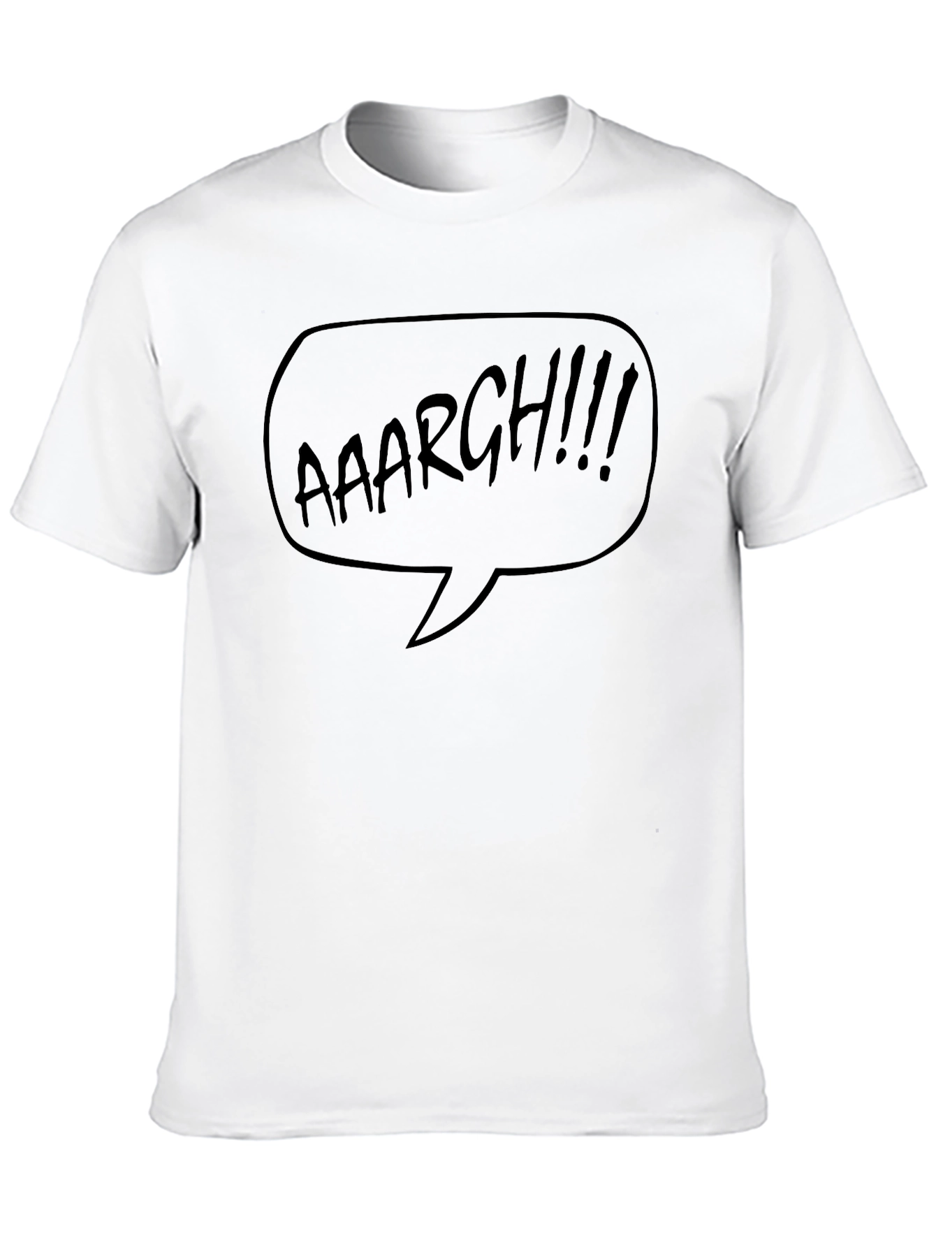 Aaaargh Comic Bubble T-Shirt - Black
