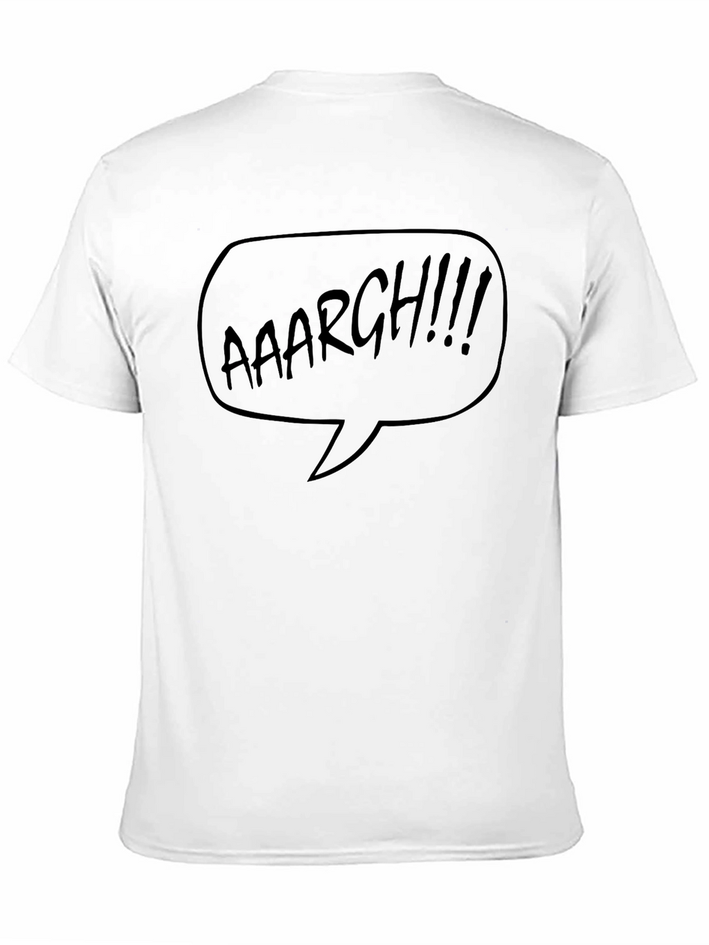Aaaargh Comic Bubble T-Shirt - Black