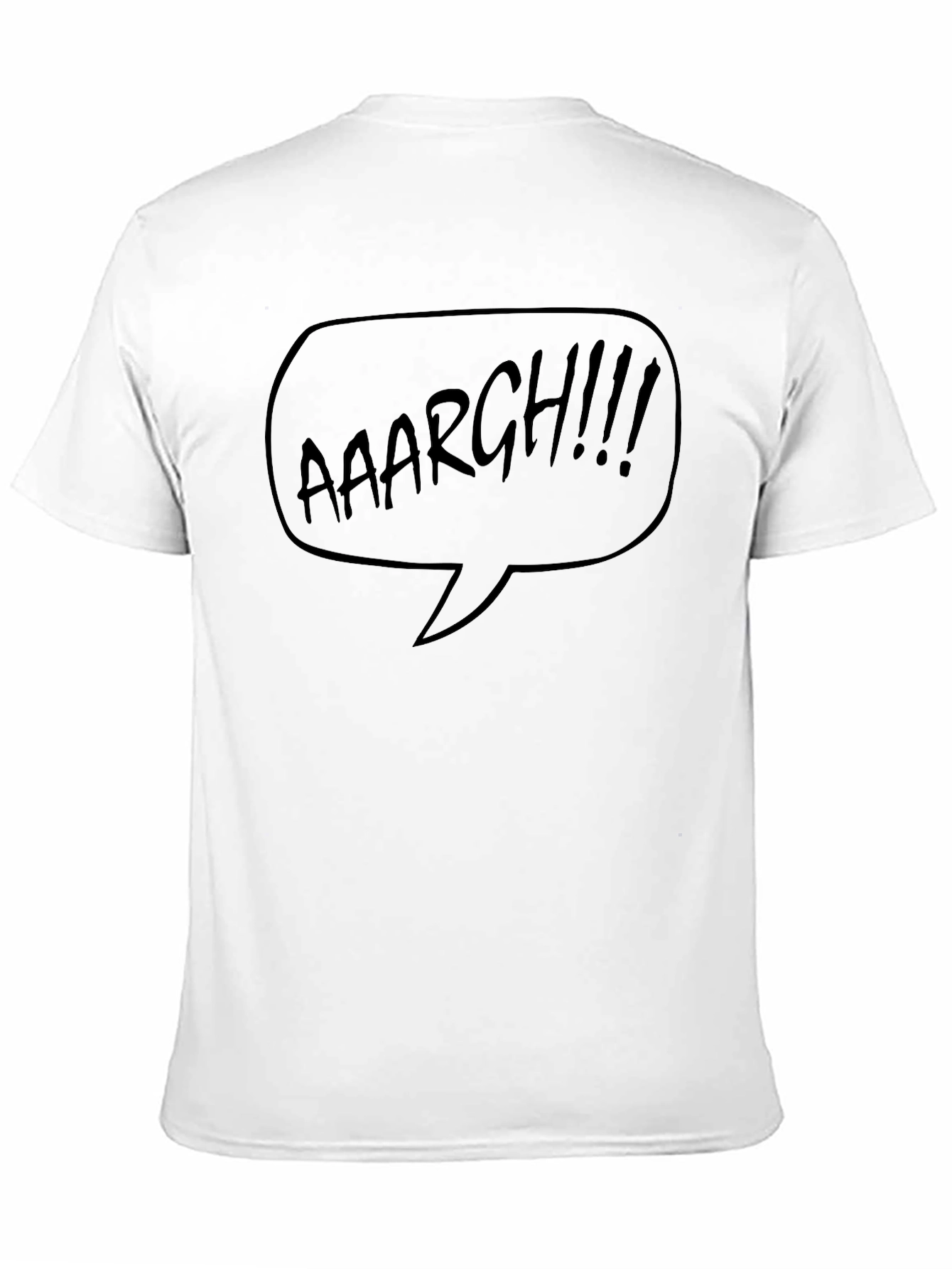 Aaaargh Comic Bubble T-Shirt - Black