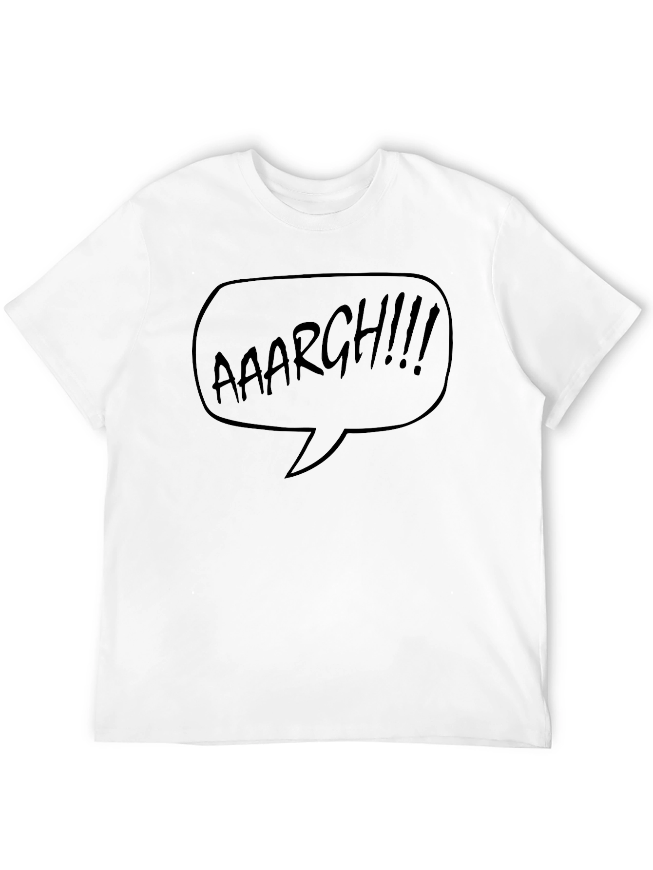 Aaaargh Comic Bubble T-Shirt - Black