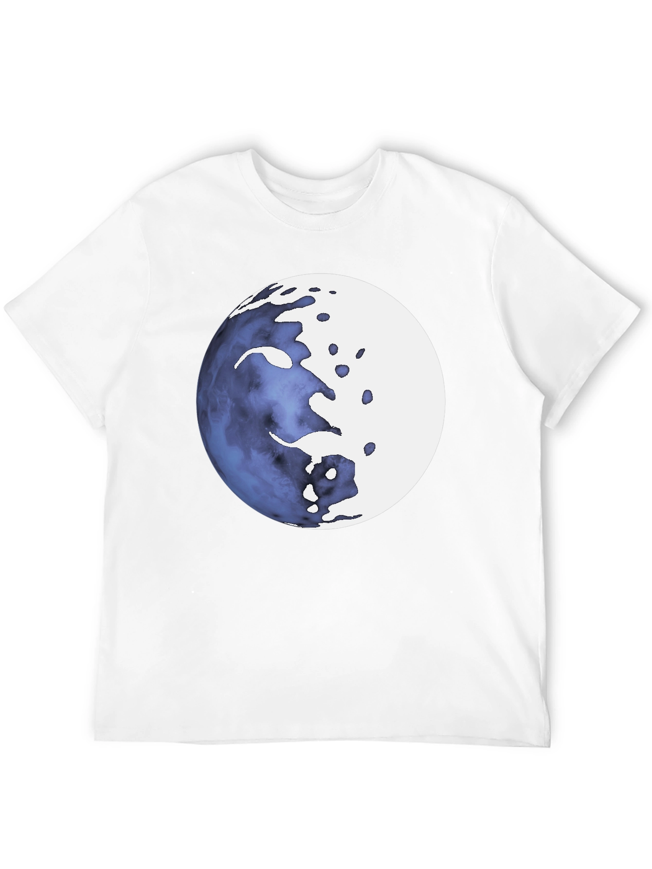 Abstract Celestial Sphere Graphic Tee - Mens Black T-Shirt