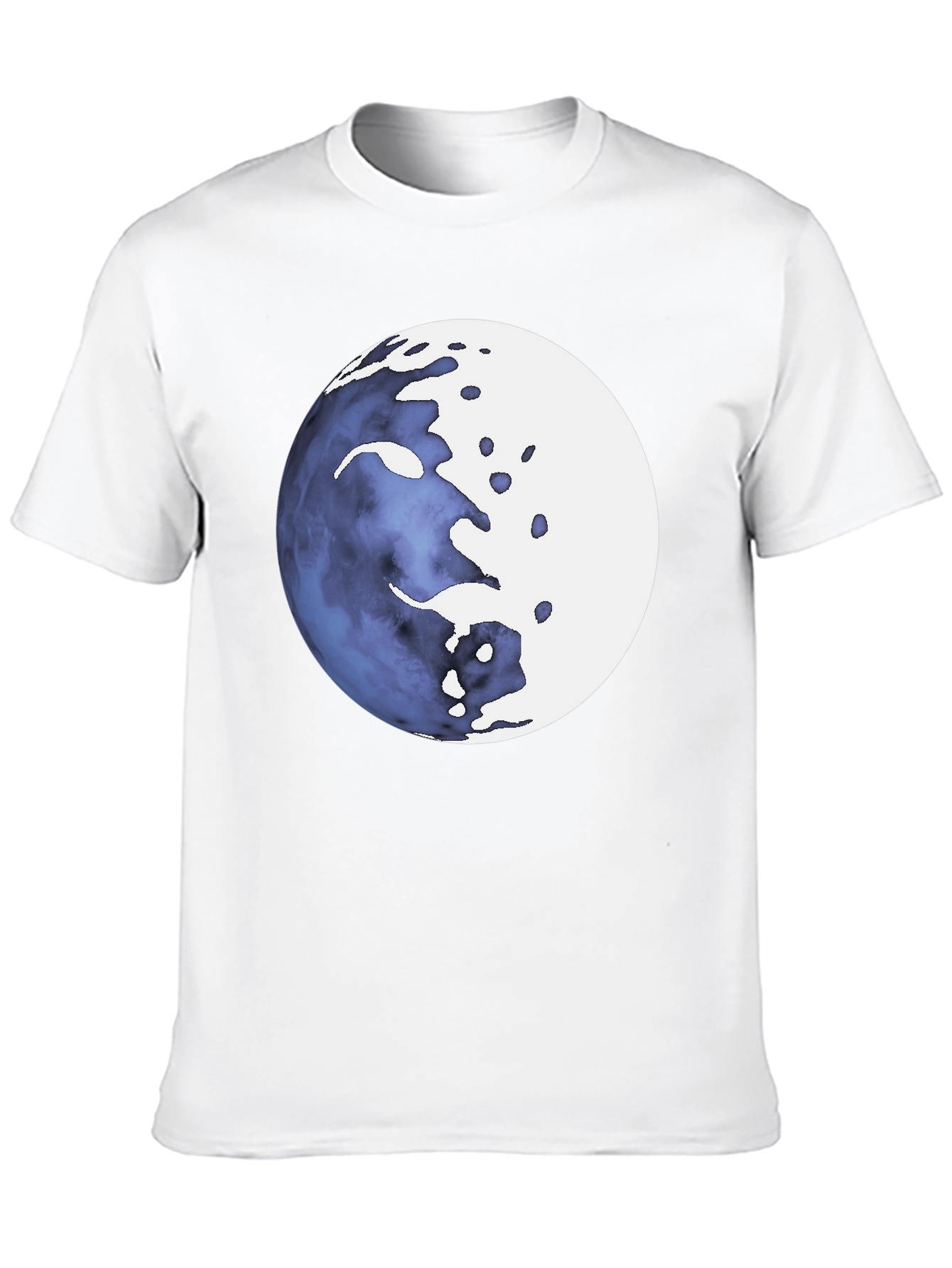 Abstract Celestial Sphere Graphic Tee - Mens Black T-Shirt