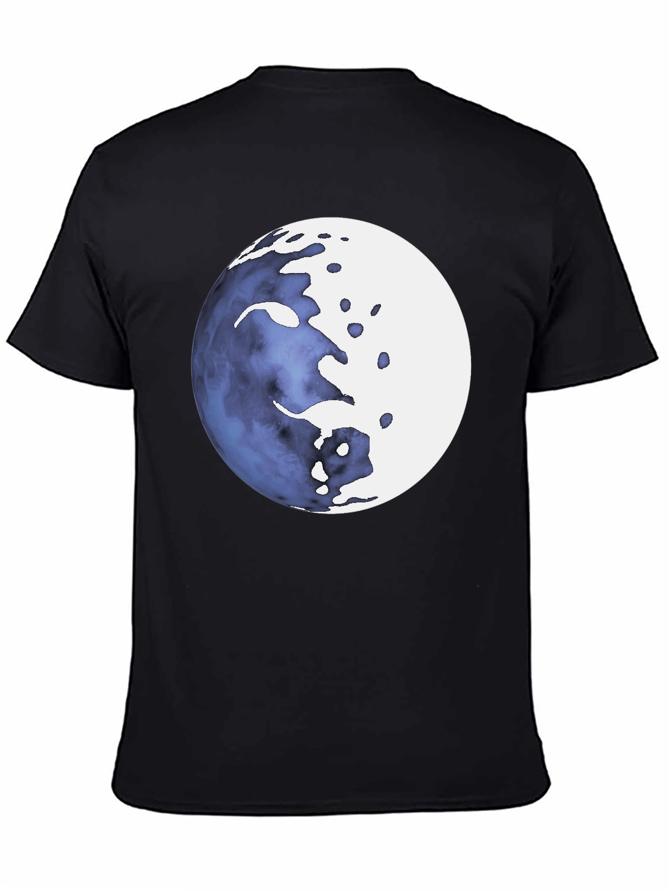 Abstract Celestial Sphere Graphic Tee - Mens Black T-Shirt