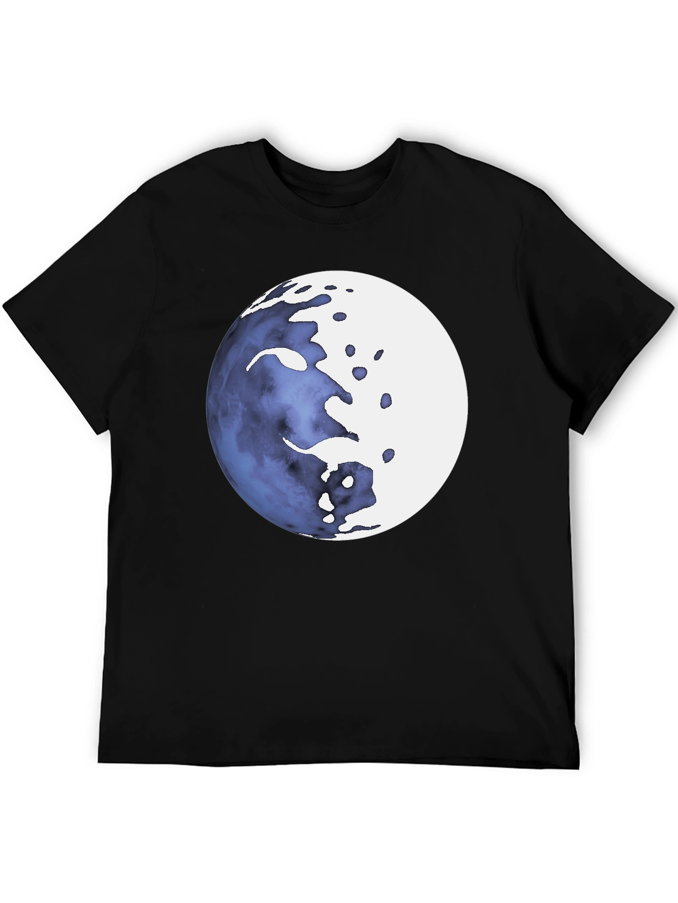 Abstract Celestial Sphere Graphic Tee - Mens Black T-Shirt