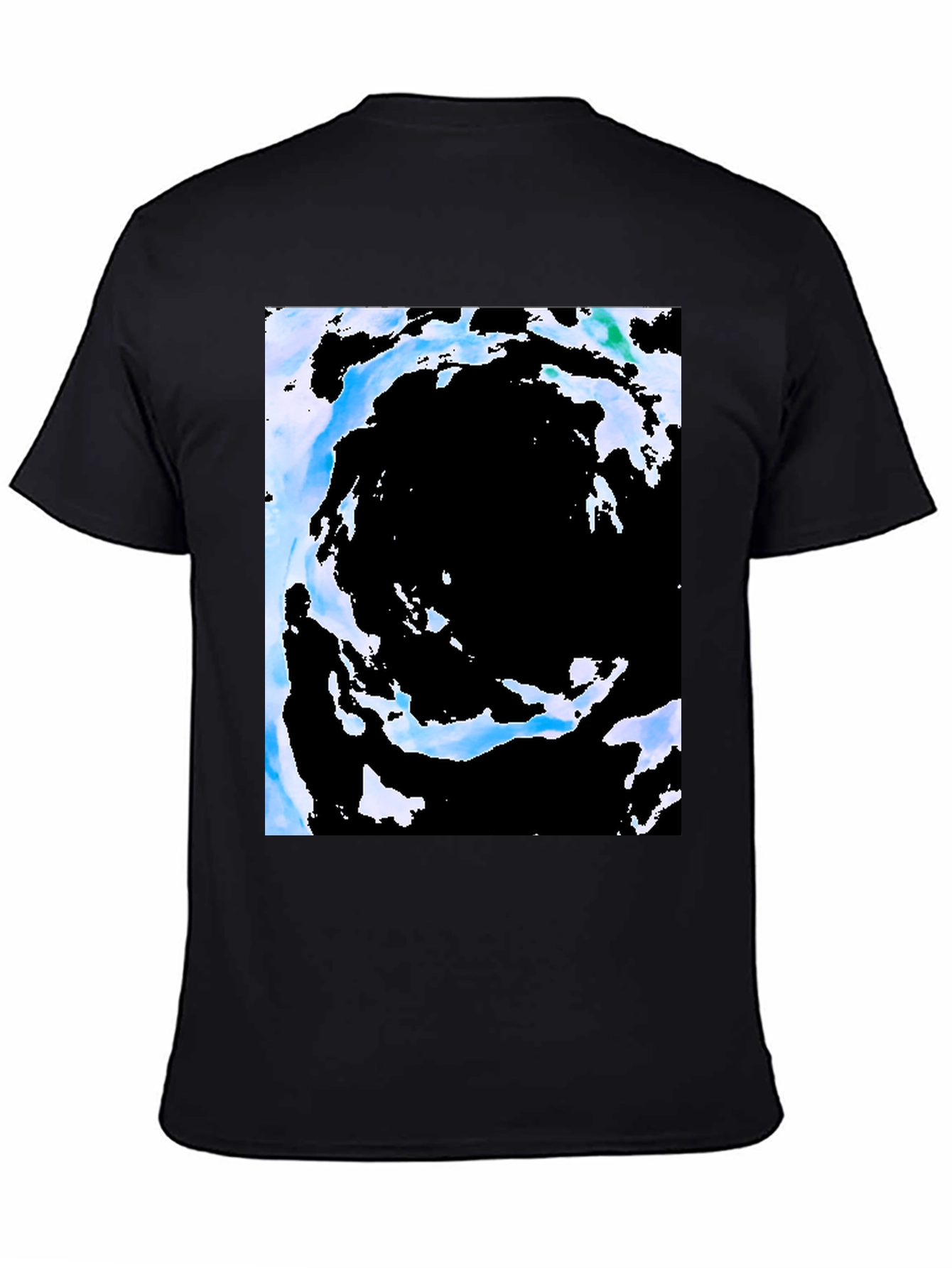 Abstract Vortex Black T-Shirt