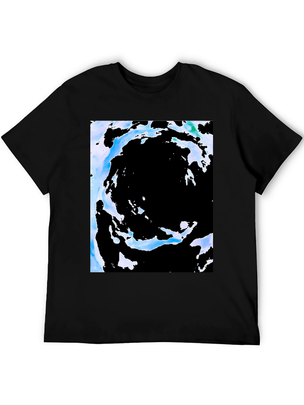Abstract Vortex Black T-Shirt