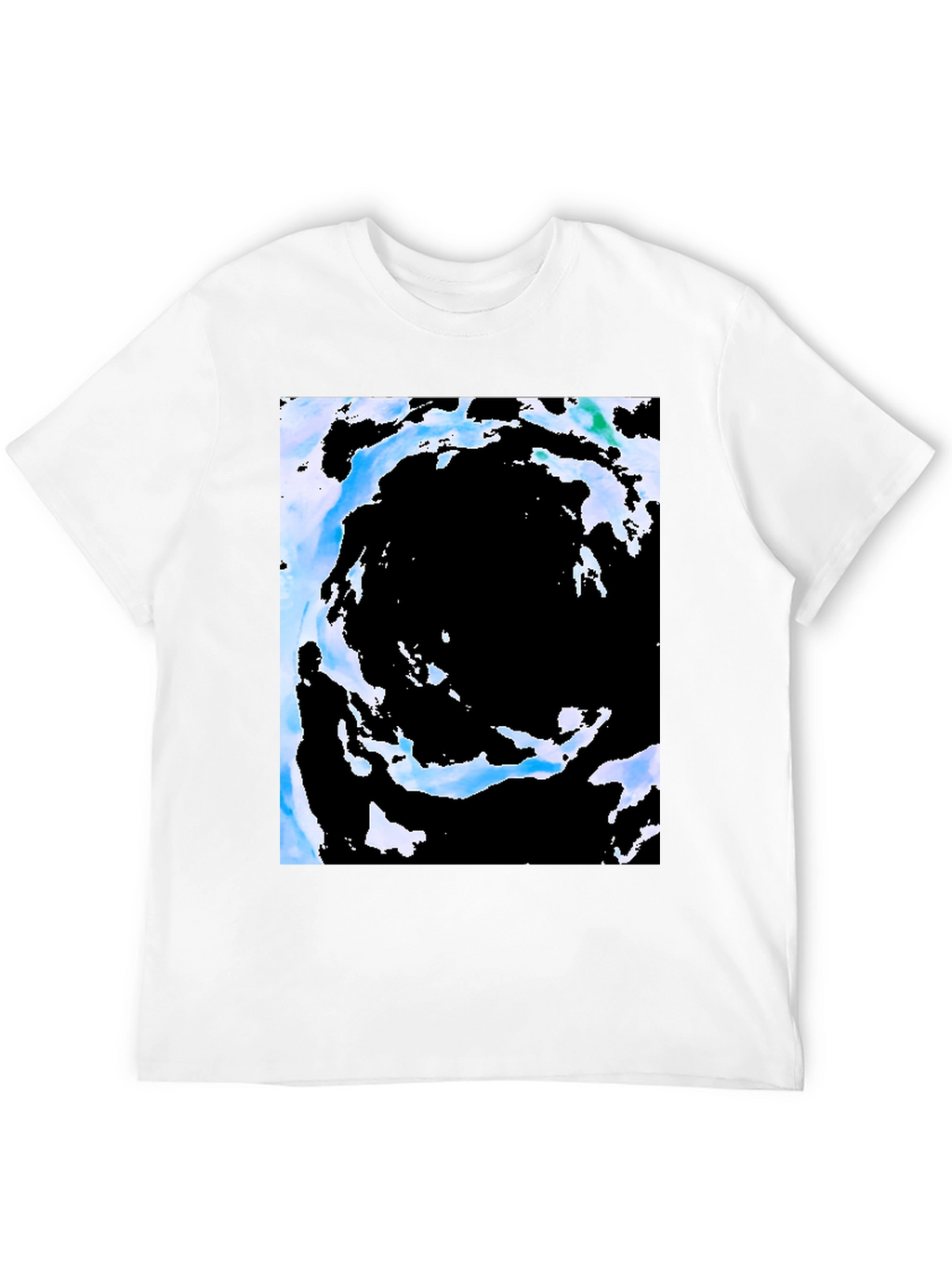 Abstract Vortex Black T-Shirt