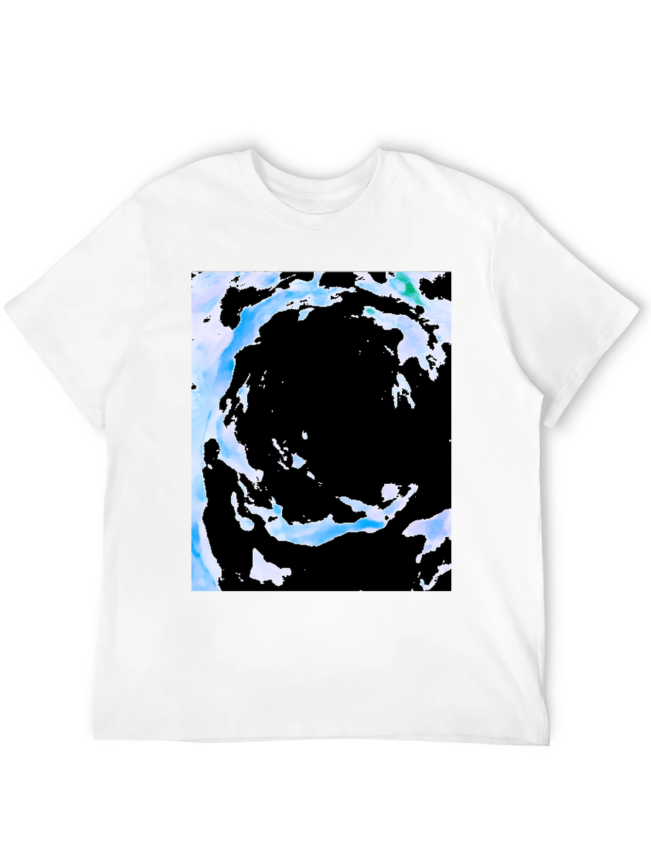 Abstract Vortex Black T-Shirt