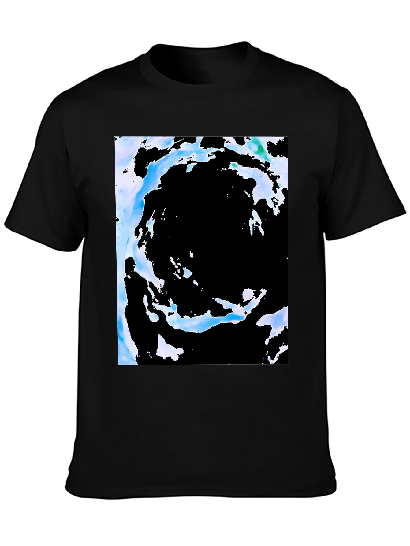 Abstract Vortex Black T-Shirt