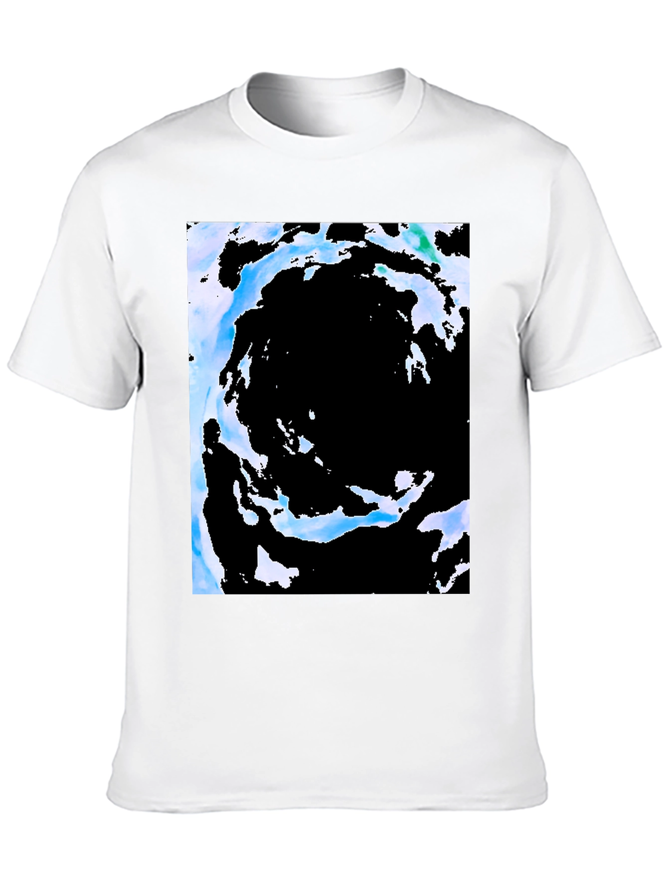 Abstract Vortex Black T-Shirt