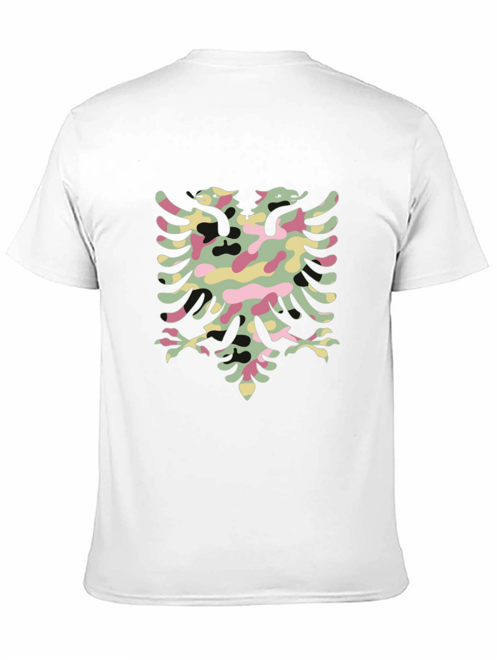 Albanian Eagle Camo T-Shirt - Black