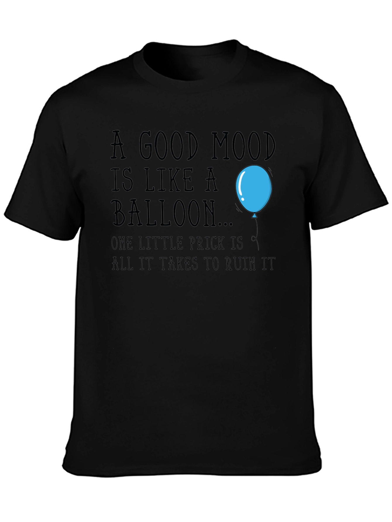 A Good Mood Balloon Graphic Tee - Unisex