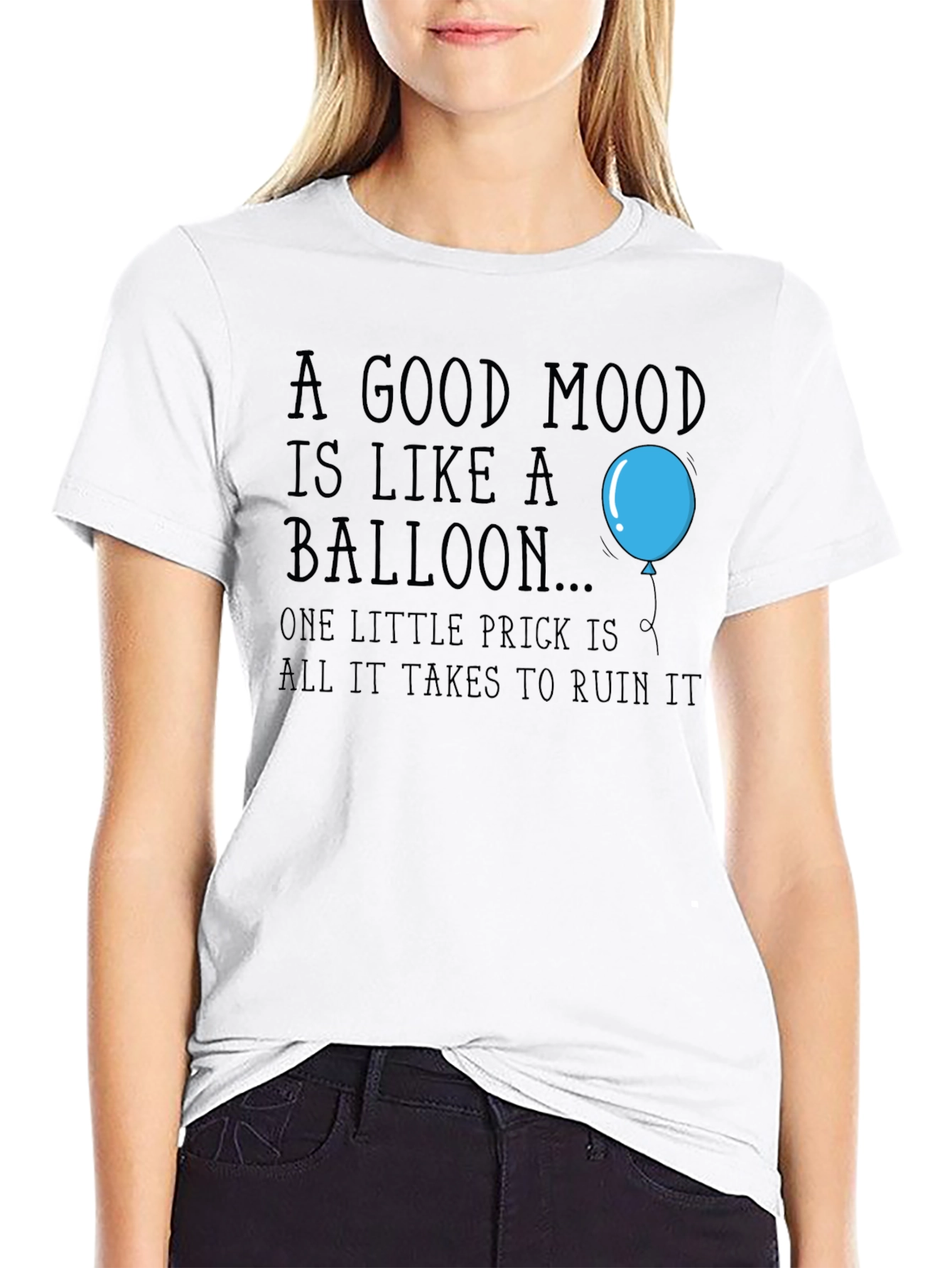 A Good Mood Balloon Graphic Tee - Unisex