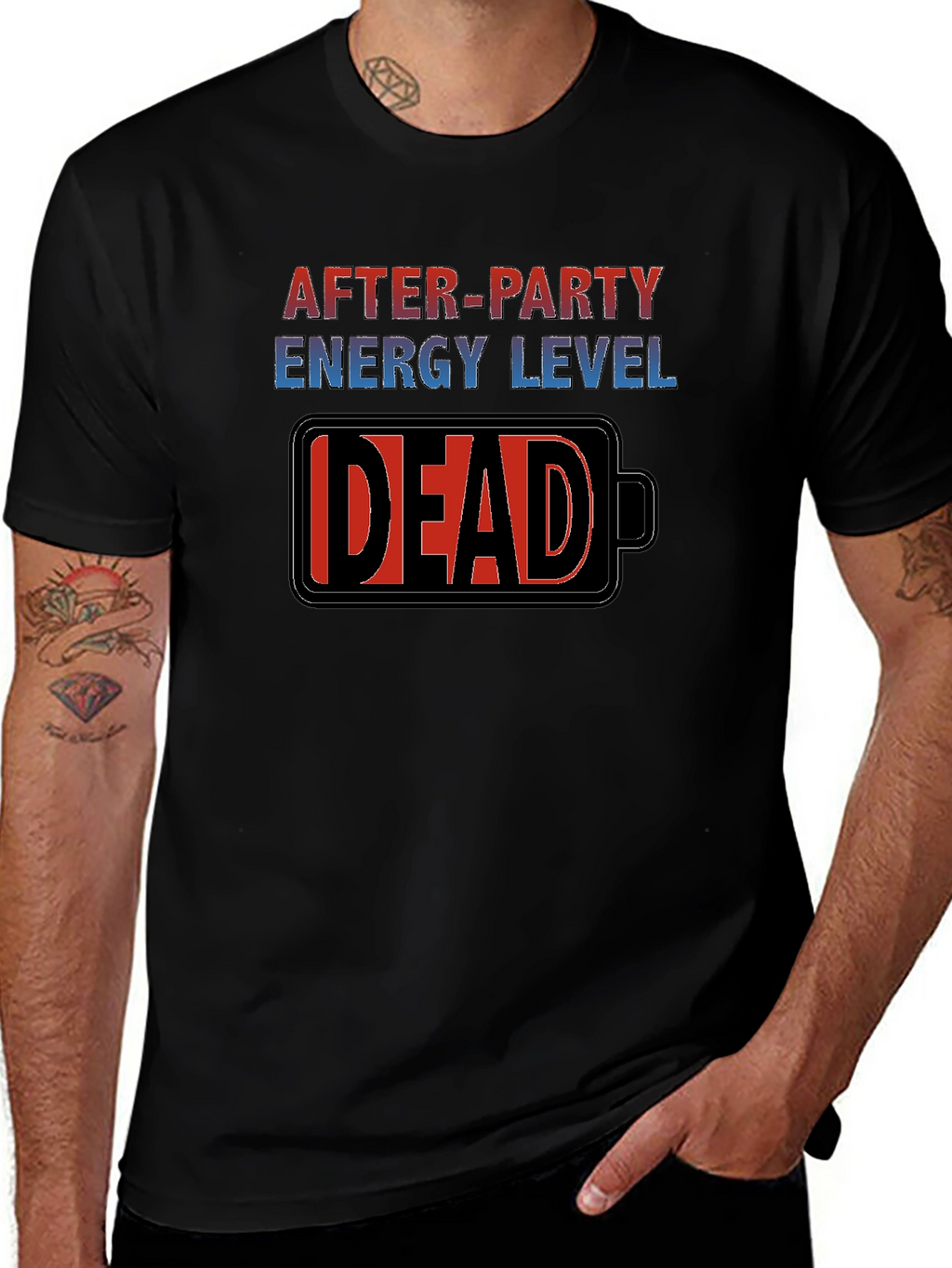 After-Party Energy Level: DEAD T-Shirt