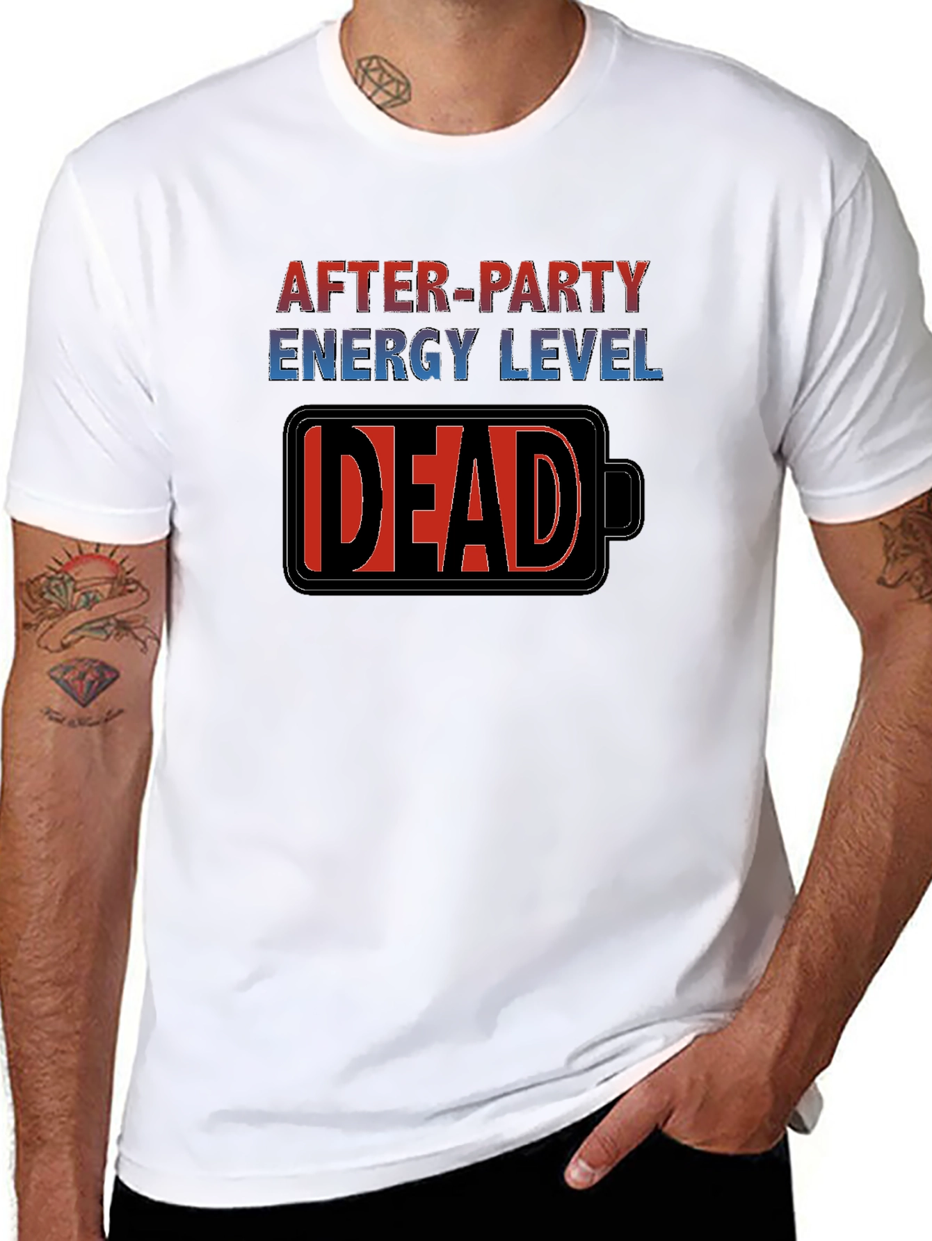 After-Party Energy Level: DEAD T-Shirt